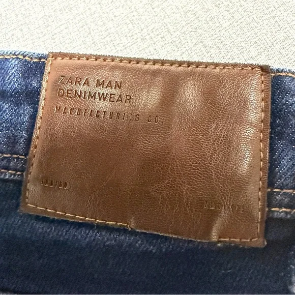 Zara Man Dark Wash Skinny Jeans Size 31 - Picture 2 of 8